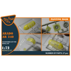 Clear Prop! CPUA72137 1/72 Arad Ar-240 Paint Mask Seal (For Level) Plastic Model Masking Sticker
