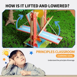 FoxiSteam STEM Toys for Boys Girls Age 6-7 8-13 Science Kits for Wooden Electric Lift Bridge Birthday Gifts for 6 7 8 9 10 11 12 13 14+ Years Old Boys Teens Gift Ideas DIY Wood Building Crafts Kit