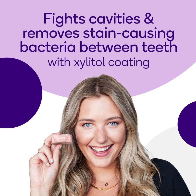 BURST Expanding Dental Floss Refills (32 Yards/3 Pack) | Mint
