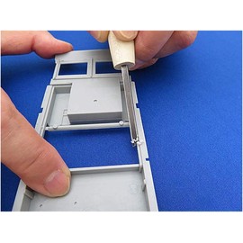 Shimomura Alec AL-K146 Single Minute Medium Fine Kisage with Wood Handle Single Blade Blade Tool for Plastic Models