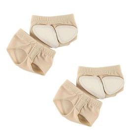 SJBAUTYO 2 Pairs Non-Slip Foot Pads Belly Socks Dance Paw Pad Practice Shoes Foot Toe Caps Toe Protection Shoes Half Sole Paw Pad Shoes Foot Thong Ballet for Women Ballet Belly Dance