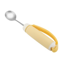 Pilipane Adaptive Utensils for Elderly , Arthritis , Weak Hand Grip & Handicapped , Easy Grip for Shaking and Trembling Hands(Spoon) , Heavy Stainless Steel Spoon
