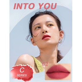 INTO YOU Matte Lipstick, Super Stay Lipstick for Women, Lip Stain Long Lasting Waterproof, Lip Mud Soft Lightweight, Smooth Lip Clay Mousse, Dual-Use For Lips And Cheek, Red Lipstick (W2)