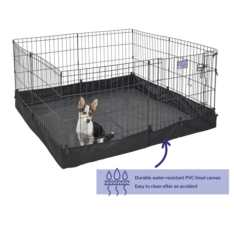 MidWest Homes for Pets Square Exercise Pen Fabric Mesh Bottom