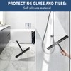 ecooe Silicone Shower Squeegee with Hanger, 13″/33cm Shower Glass Cleaner