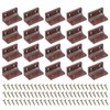 PATIKIL Plastic Corner Braces 38x22x22mm, 20 Pack L-Shape Bracket Right