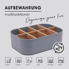 Premium Eco Bamboo Organiser for Cosmetics, Desk, Kitchen, Bathroom, Bar
