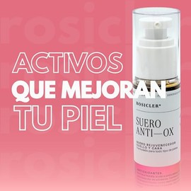 Suero Anti-Ox 50ml  Niacinamida  Elastina  cido Hialuronico  Colgeno  Aloe Vera  Complejo Silico  Antioxidante  Combatir Signos De Envejecimiento     