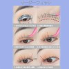 BSTYK Black False Eyelashes, 5 Pairs of Popular Transparent Eyelashes,