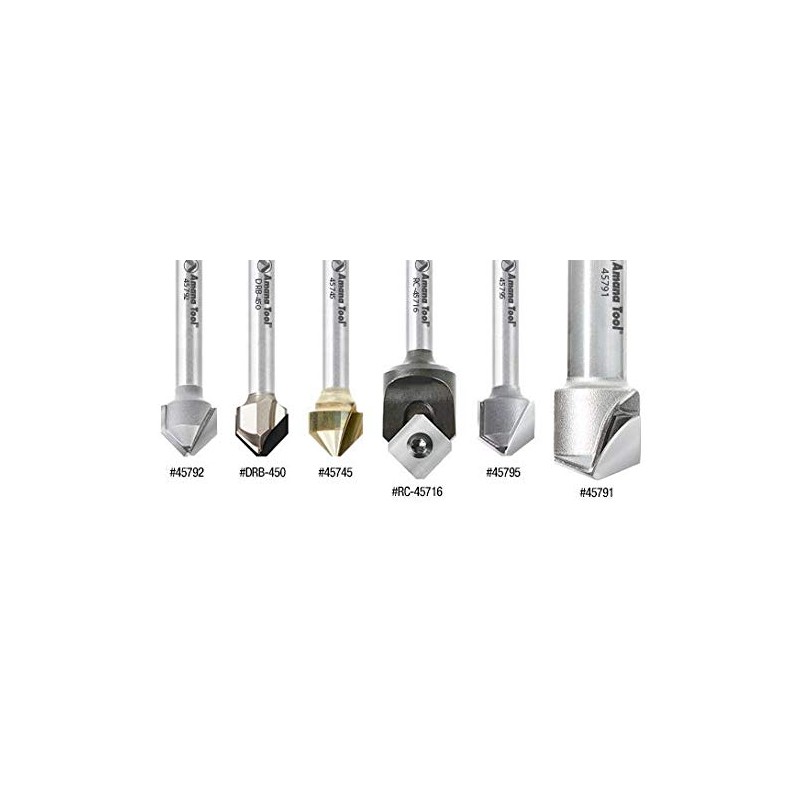 Amana Tool - 45745 Carbide V-Groove 90 Deg. Folding For