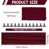 12 Pack 120 Inch Burgundy Cheesecloth Table Runner Boho Rustic