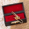 Mini Unique Gold Plating Musical Instrument Brooch Gift Decoration with