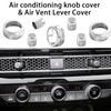 LOCOY Air Conditioning Vent Knob Cover for Honda Civic Accessories