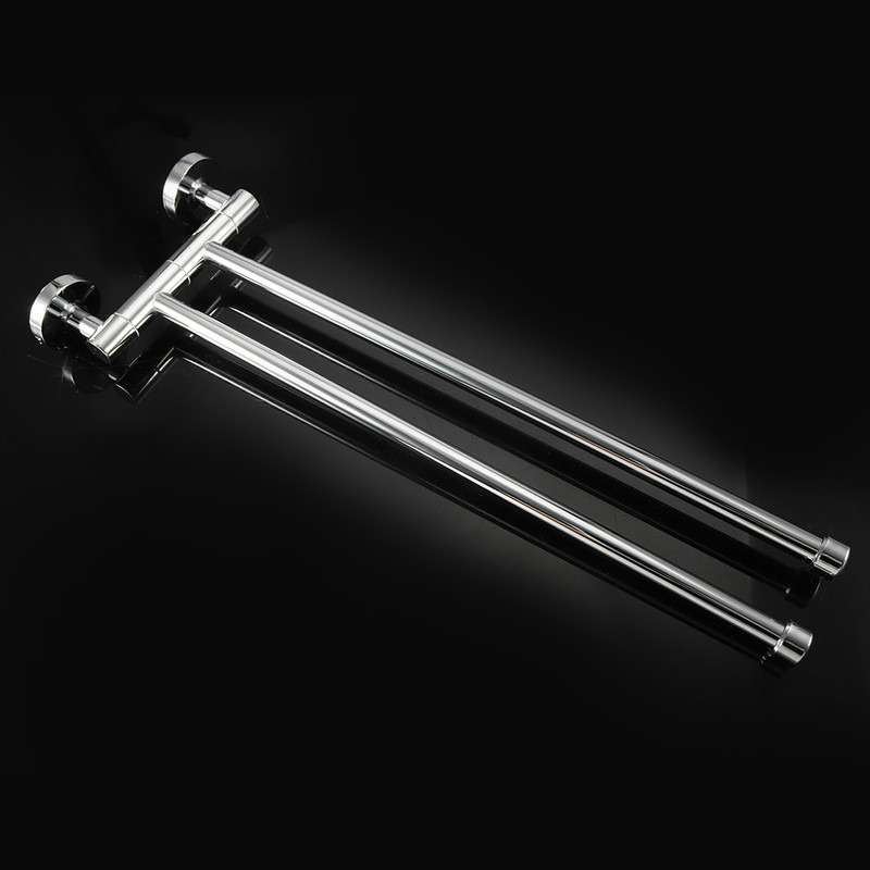 Bathroom Wall Mounted Towel Rack Swing Out Rotating Towel Hanger