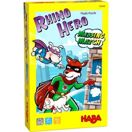 HABA 306406 - Rhino Hero - Missing Match, Memory Game from 4 Years, Made in Germany