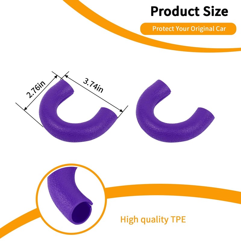 Hoolcar Tow Hook Covers Front Bumper Tow Hook Rubber Sleeve