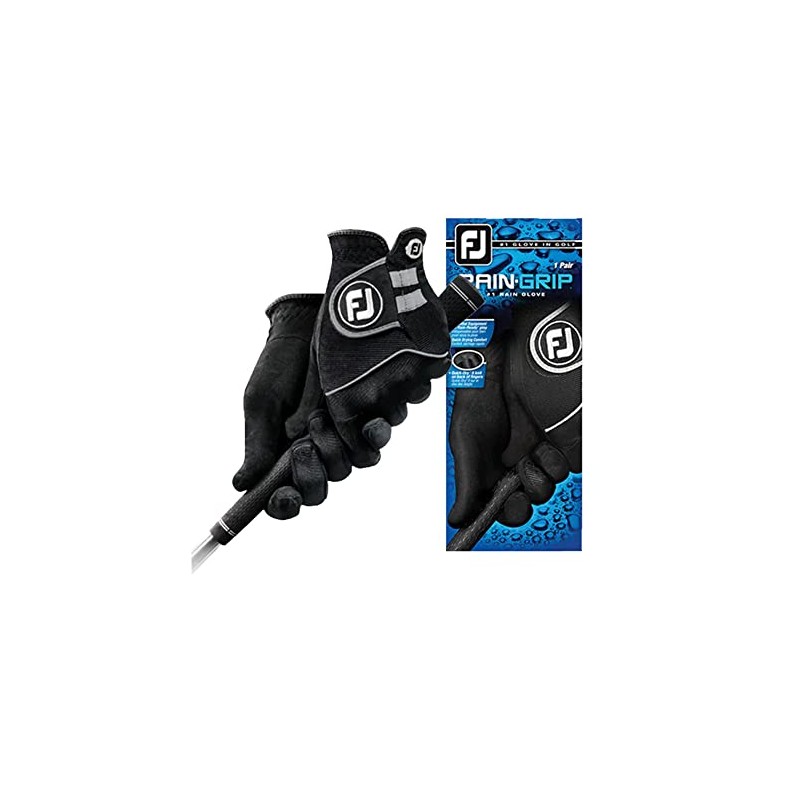 FootJoy RainGrip Ladies Golf Gloves Pair,Black
