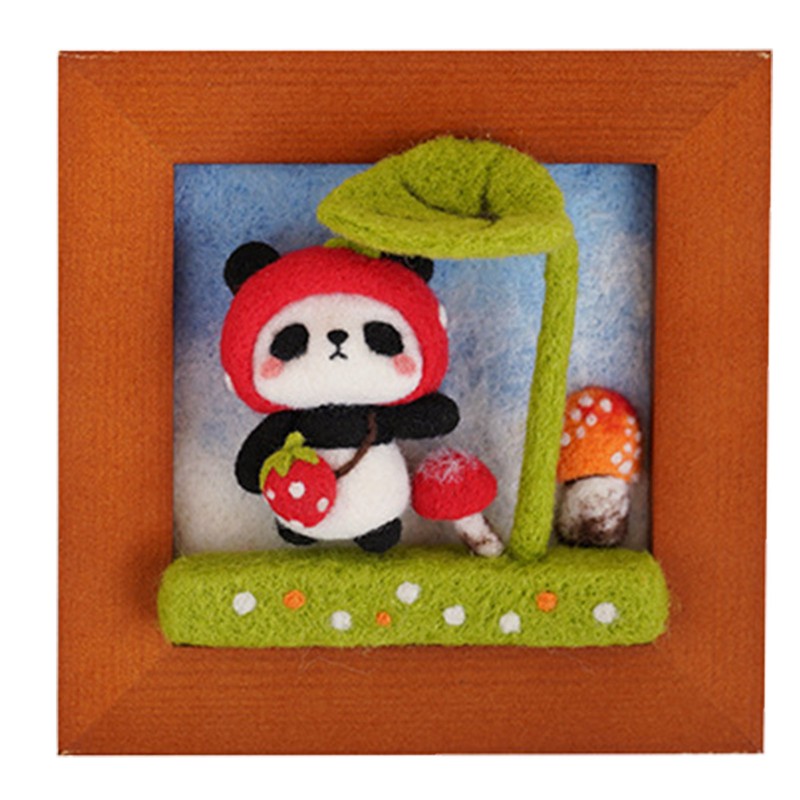 Needle Felting Kit Photo Frame Wool Felting Supplies Animal Plush