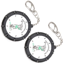 VGEBY Golf Score Counter 2 Pieces Portable Golf Stroke Counter 18 Holes Golf Score Counter Device with Key Chain Sportinggoods Golf Sportinggoods Golf Leisure Sports Golf
