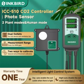 INKBIRD C02 Controller PPM CO2 Generator Exhaust Fan Control Greenhouse Grow Room Timer