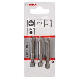 Bosch 2607001577 Screwdriver Bit PZ2 XH 49mm 3 Pcs