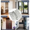 4 Inch Self Closing Door Hinges,3-Pack Spring Hinges,1/4" Radius Corners