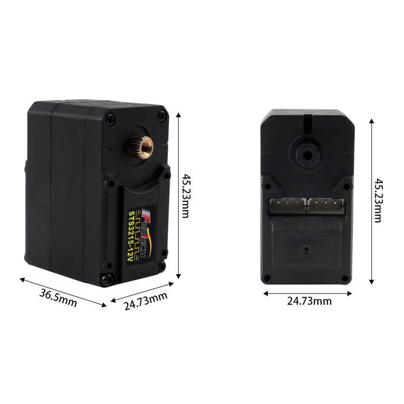 Rcmall 6 Pack Feetech 30KG Serial Bus Servo STS3215 12V