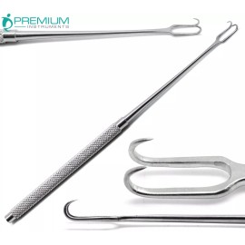 Premium Instruments Surgical Retractor Joseph Skin Hook 6.25" Double Sharp Prongs 5mm Instruments