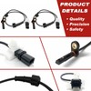 ABS Wheel Speed Sensor 2Pcs: Rear Left & Right Compatible