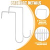 Uenhoy 8 Pack Vinyl Fence Hooks 3 x 8 Inches,
