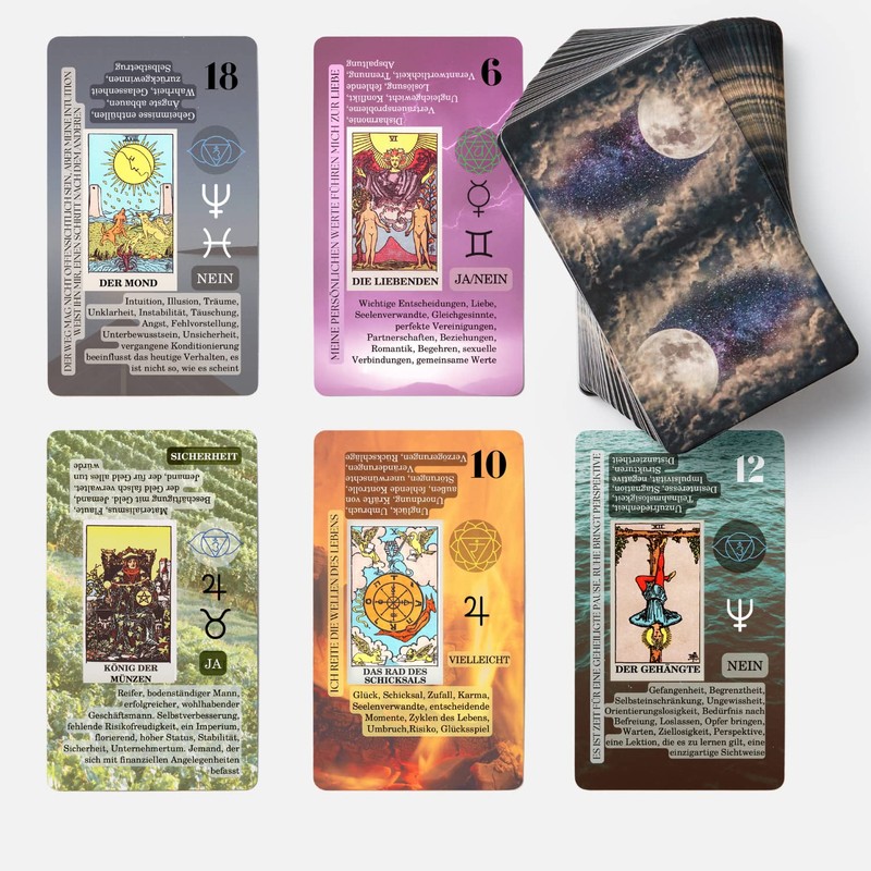 Witchy Cauldron Tarot Cards with Buck for Beginners, Tarot Cards