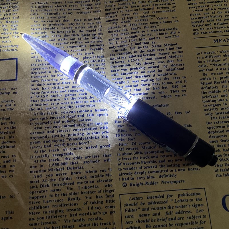 Glovion LED Light Pen, Lighted Ballpoint Pen Penlight for Nighttime