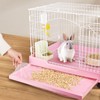 NICENEEDED 20 Pcs Paint Tray Liner, Pink Paint Pans Trays