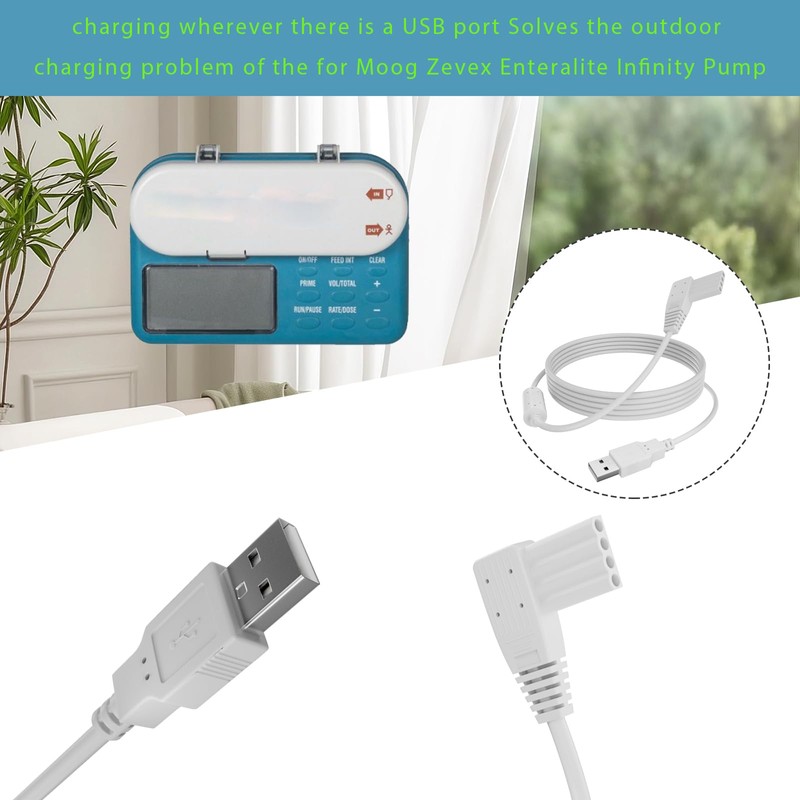 Basysion AC Adapter Charger Power Cord for Moog Zevex Enteralite