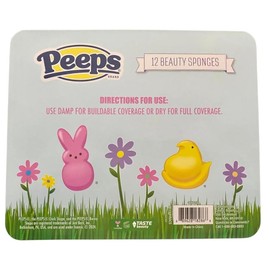 Peeps Peeps Beauty Blender Makeup Sponges-12 Pack for Easter Basket. Great gift for Teens or Wife., Pink