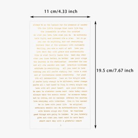 ONLYKXY 6 Sheets Clear Talk Label Sticker Word Stickers Plastic Inspirational Words Label Sticker for Hand Account Text DIY Journal Decals Decorative Scrapbooking Stickers,Colorful & Golden