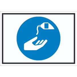 HB-Druck Hautschutzmittel benutzen Symbol Schild A4 (210x297mm)