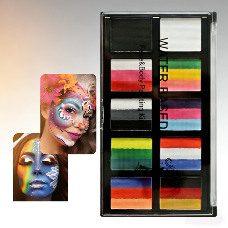 QZLSAYSL Face Paint Set for Children & Adults