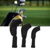 3Pcs Golf Club Head Covers 1 3/5 UT Breathable Mesh