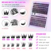 Cluster Lashes Kit - Fluffy Individual Eyelashes Kit with 126Pcs