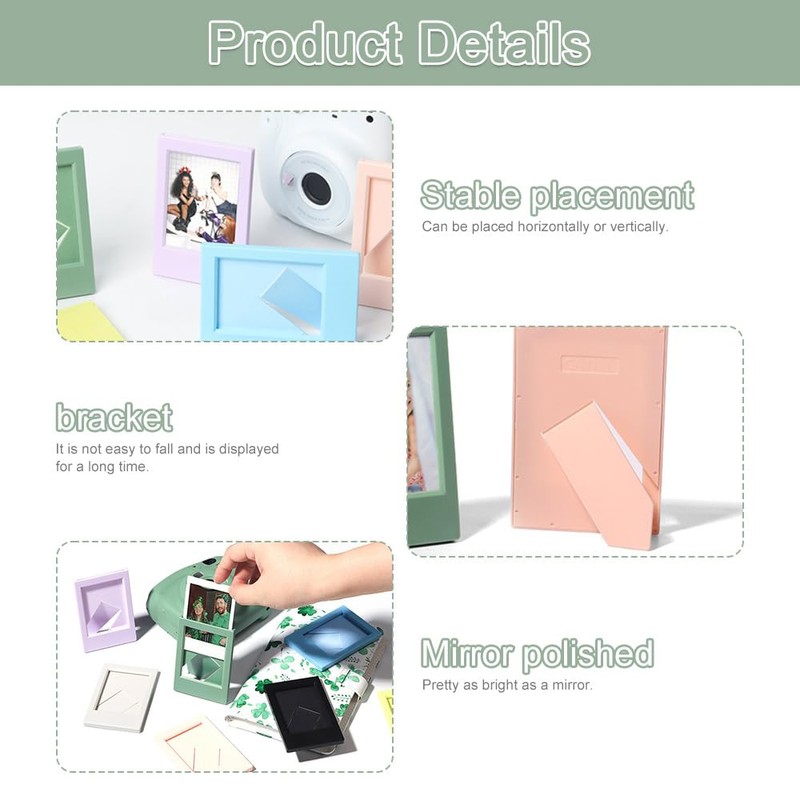 8 pcs mini 3 inch photo frames,mini film frame,colorful mini