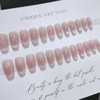FINGOOO Nail Tips, Magnetic Type, 24 Pieces Included, Double Sided