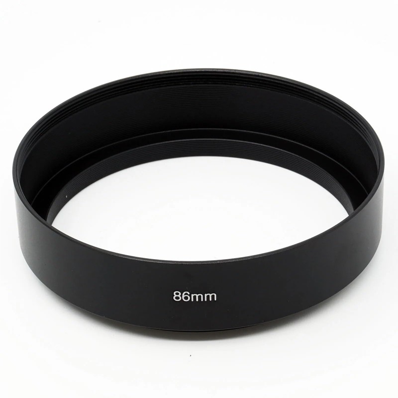 86mm x1 95mm x1 105mm x1 Threaded Metal Lens Hood