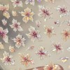 LIFOOST Pink Lily Flower Nail Stickers 5D Embossed Spring Floral