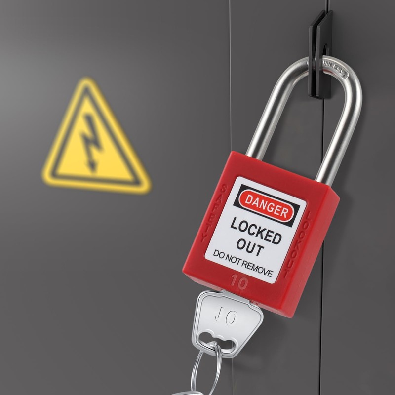 Landhoow 12 Set Lockout Tagout Locks and Keys Kit Loto
