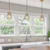 Anmire Clear Seeded Glass Shade, Modern Light Fixture Replacement Globe