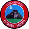 Chichen Itza Yucatan Mexico Patch Embroidered Iron/Sew on Badge Trekking