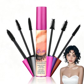 JANLOUS - Set de 6 Mascaras de Pestañas 4 en 1 a Prueba de Agua con Cepillos