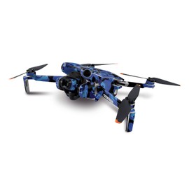 MightySkins Skin Compatible with DJI Mini 4 Pro - Blue Modern Camo | Protective, Durable, and Unique Vinyl Decal wrap Cover | Easy to Apply, Remove, and Change Style