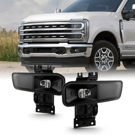 AKKON - Fit 2023 2024 Ford Super Duty F250 F350 F450 F550 23-25 Halogen Type Fog Lights Front Bumper Lamp w/Switch Driver + Passenger Side Replacement